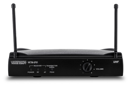 Σετ ασύρματο μικρόφωνο με βάση, VOICE KRAFT VKTM-UF01 jack 6.3mm, μαύρη