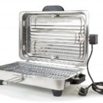 Ψηστιέρα Roller ορθογώνια Μεγάλη Inox 1050 watt με Σχάρα Inox 20206