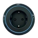 Εξάρτημα Σούκο για Track Socket με μπλε φωτισμό LED Μαύρο